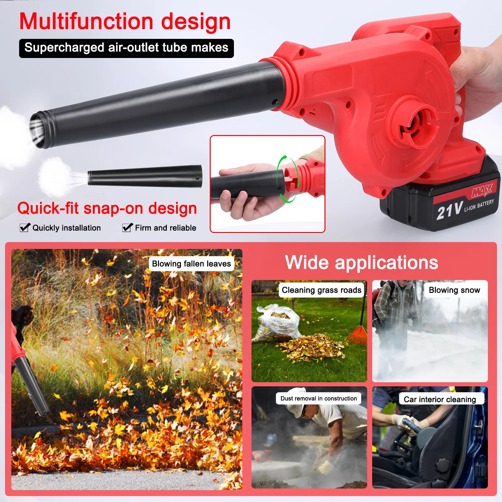 Dadypet Blower,Speed Removal Fan Handheld Lithium Battery Lithium Battery Snow Battery Snow Cleaner Wind Air Blower Air Blower Speed Fan Handheld Lithium Cleaner Power Tool Removal Fan Handheld