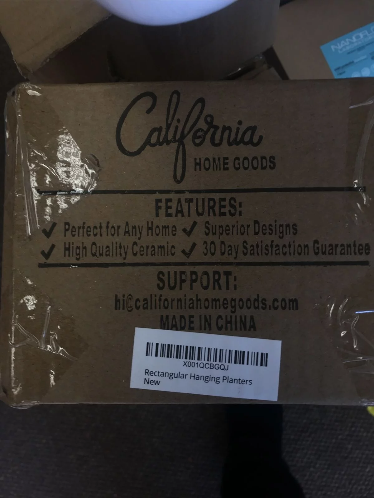 3 Tier Planter White Ceramic With Heavy Jute String