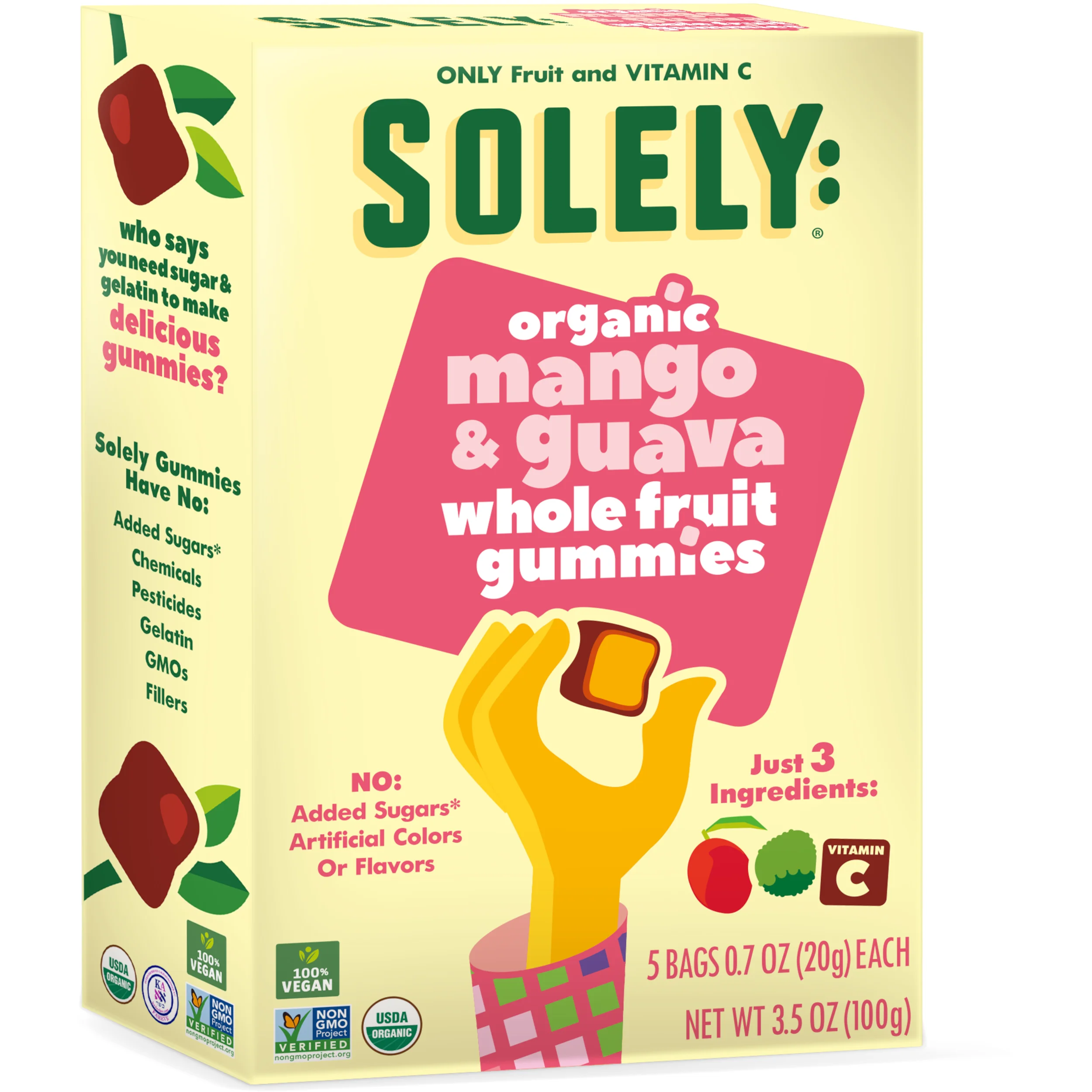 Solely Organic Mango & Guava Fruit Gummy