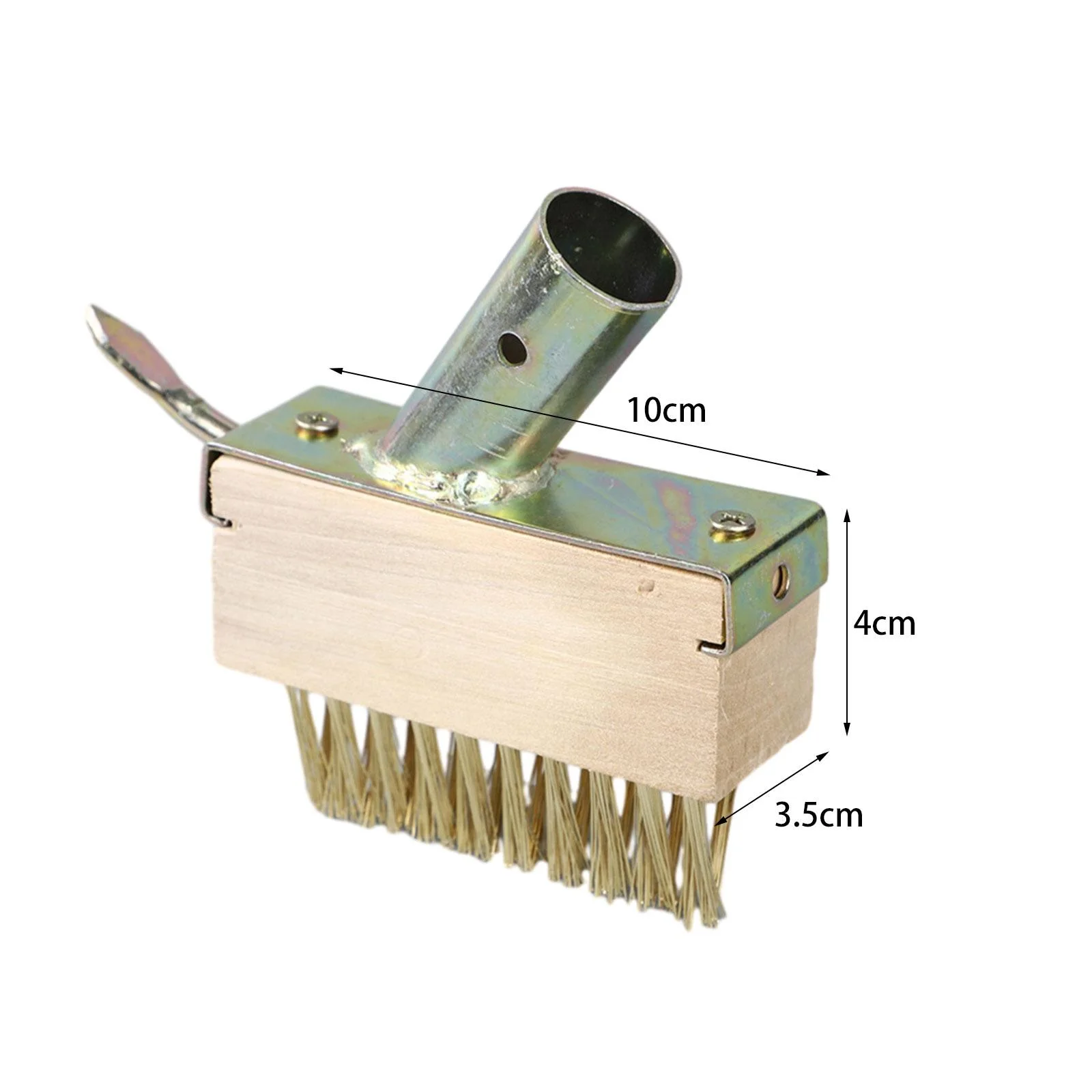 Colaxi Weeding Removal Tool, Wire Weeding Brush, Weeding Remover Brush, Wire Brush Broom Deck Cleaner Brush, for Lawn Driveway