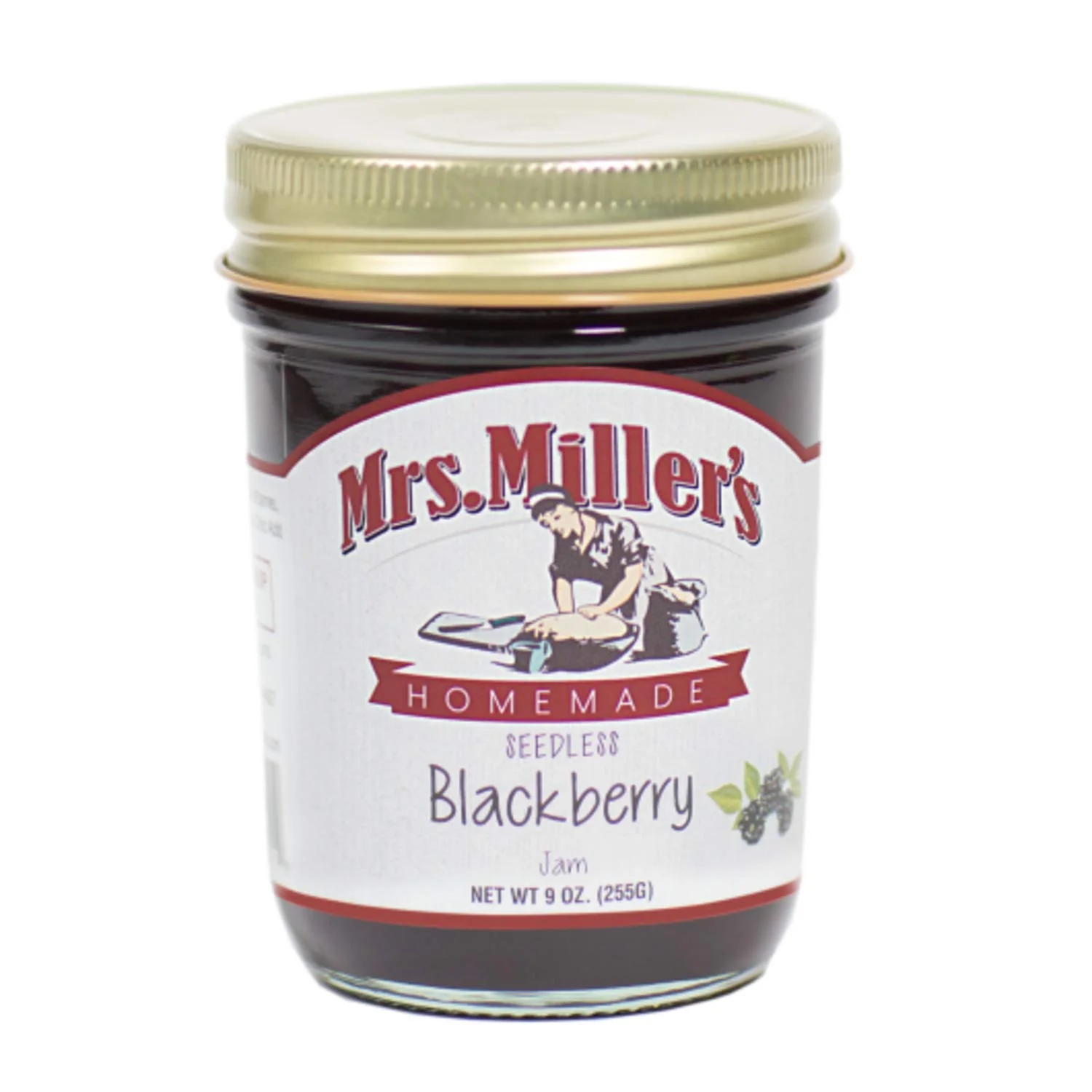 Mrs. Miller's Seedless Blackberry Jam, 9 OZ Pack - 1