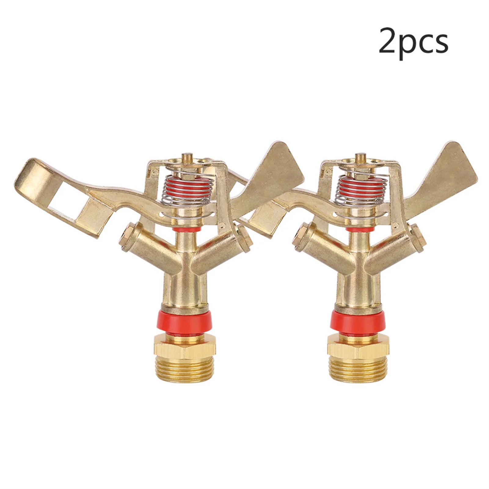 Verdant Touch Water Spray Head Zinc Alloy Garden Rocker Arm Sprinkler Nozzle Head, 25mm Male Thread, G3/4in, 2PCS