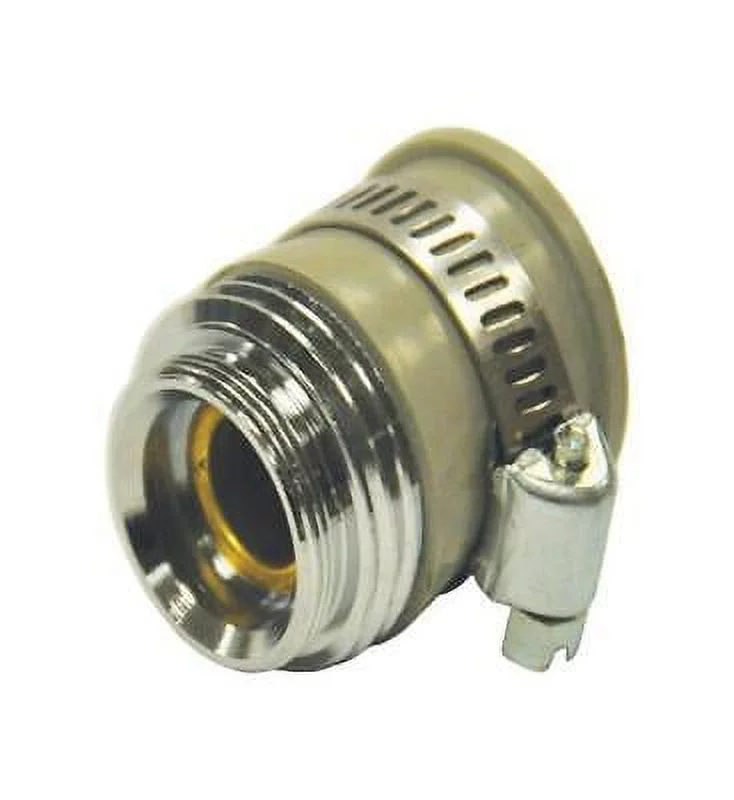 Danco 55/64 in.-27 or Female3/4 in. in. Brass Female/Male Garden Hose Aerator Adapter