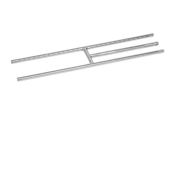 American Fireglass 30in. Rectangular Stainless Steel H Burner - 30in.W x 6in.D