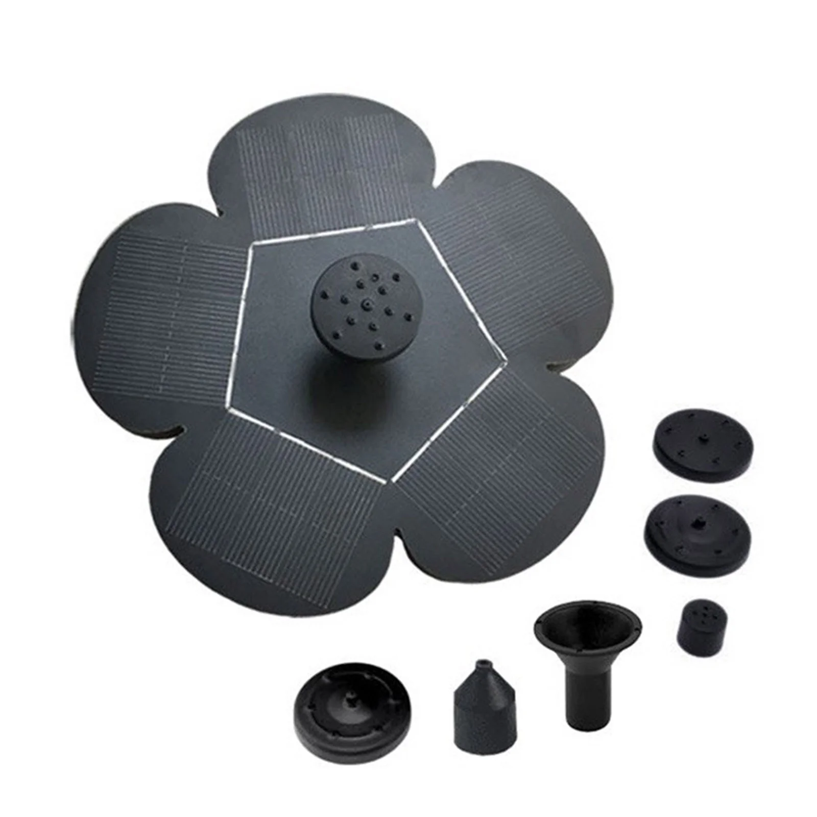 Ljxge Water Sprinklers Solar Freestanding Floating Solar Bird Bath Water Garden Bird Bath Decor