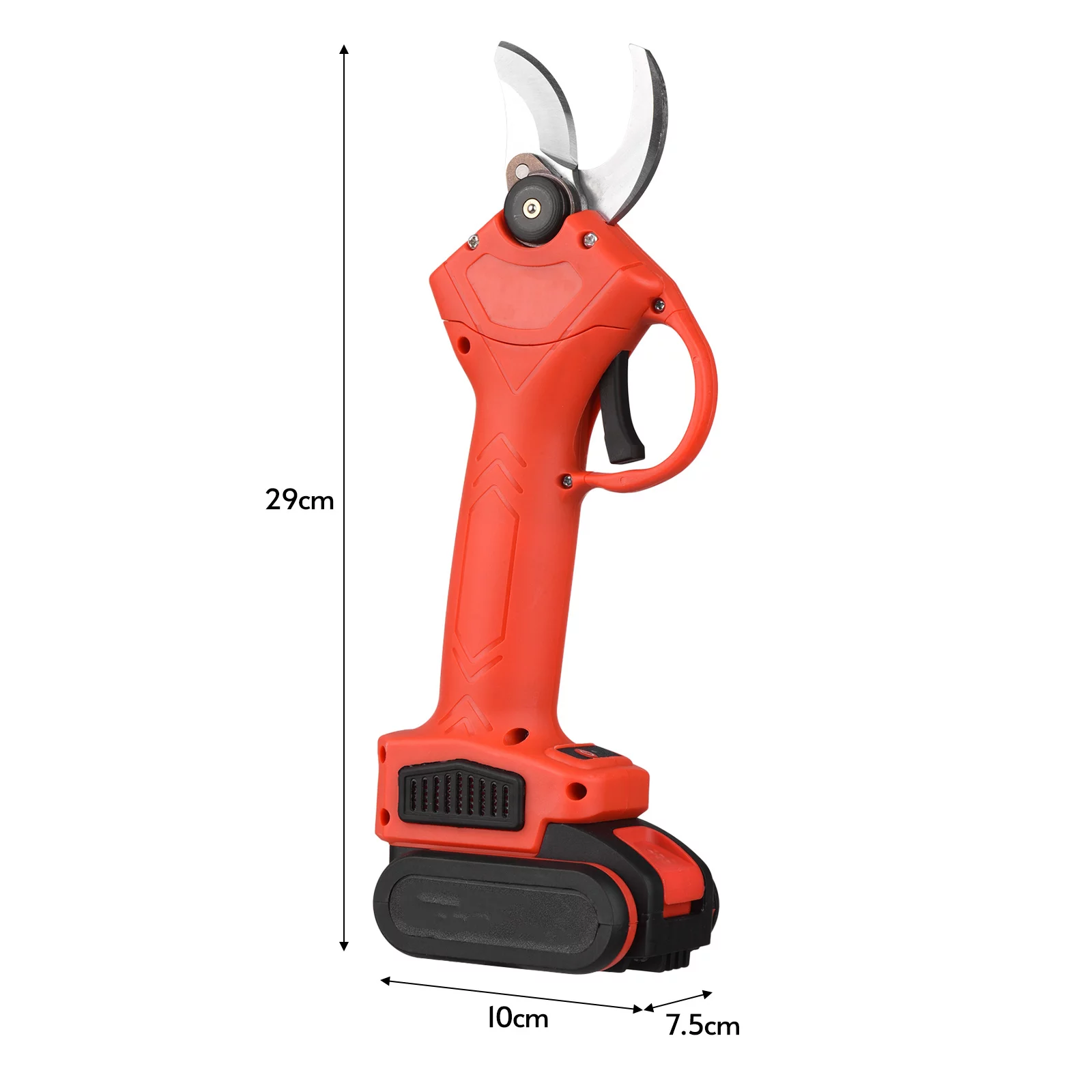 48V Cordless Electric Pruning Shears Portable Garden Shears Tree Trimmer Branch Cutter with Lithium Battery Adapter for Gardening