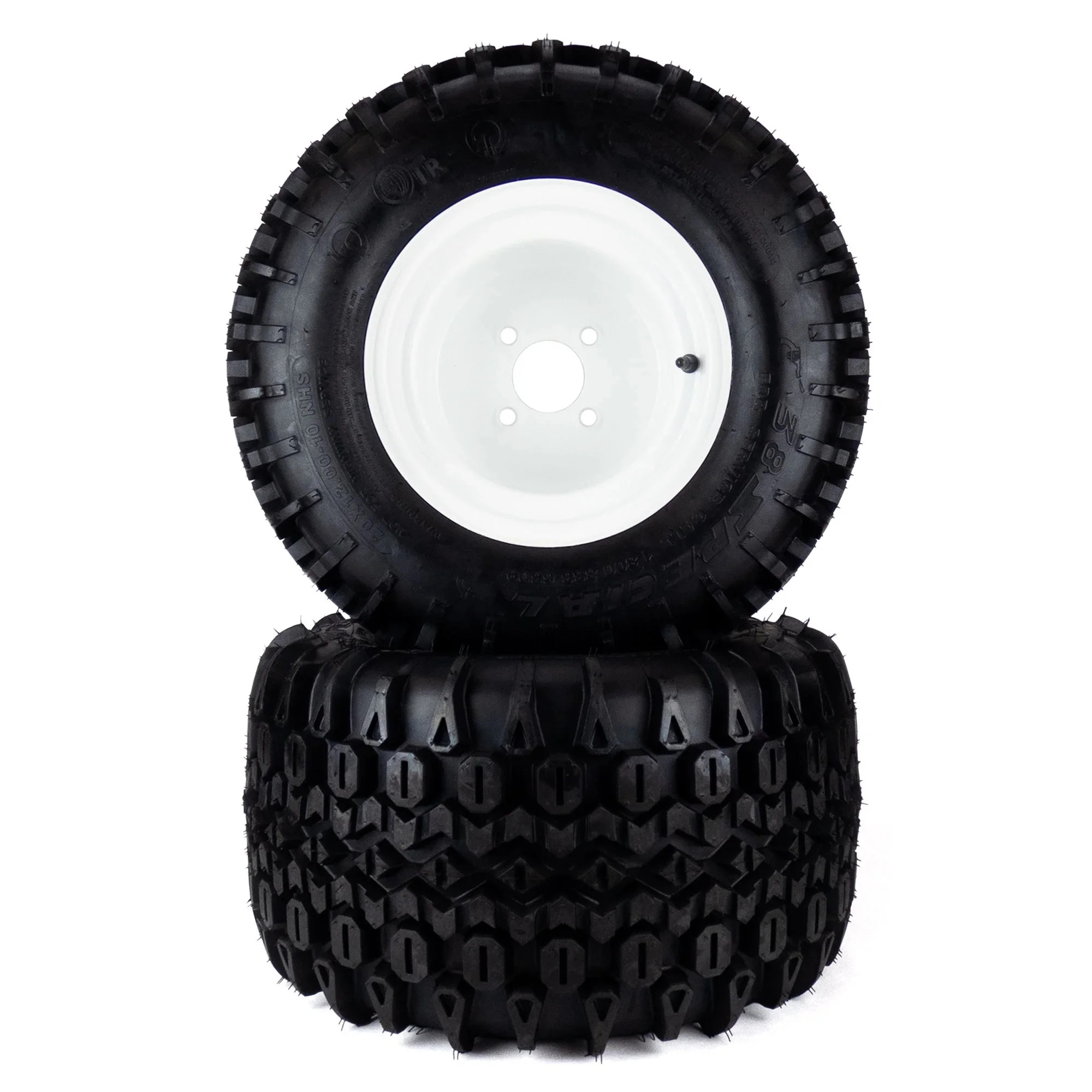 (2) Aggressive Tread Wheels for Toro eXmark Vantage - Grand Stand 20x12.00-10