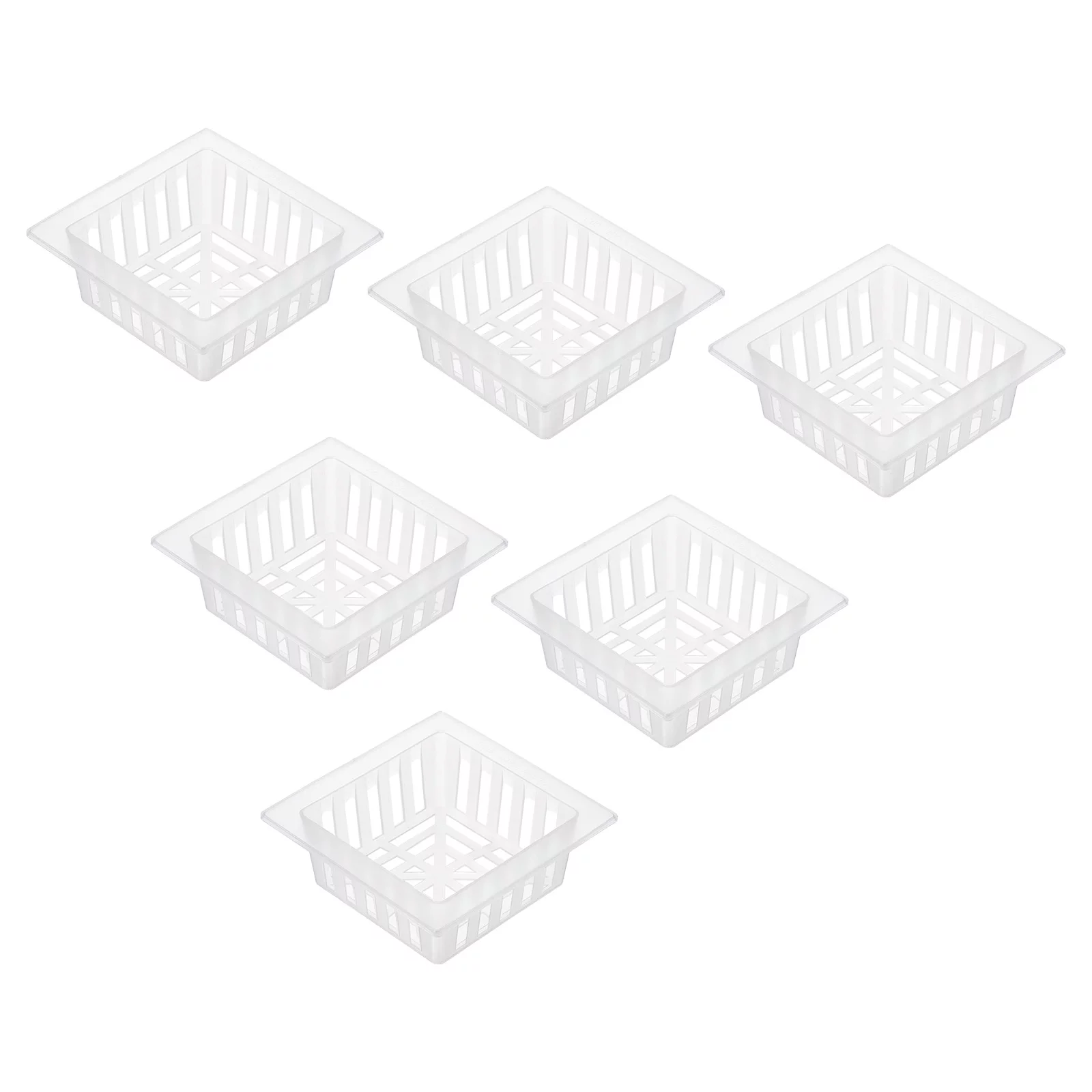 Uxcell 4 Inch Transparent Garden Mesh Cup Net Pots Plastic, for Home Vegetable Flower Planting 10pcs