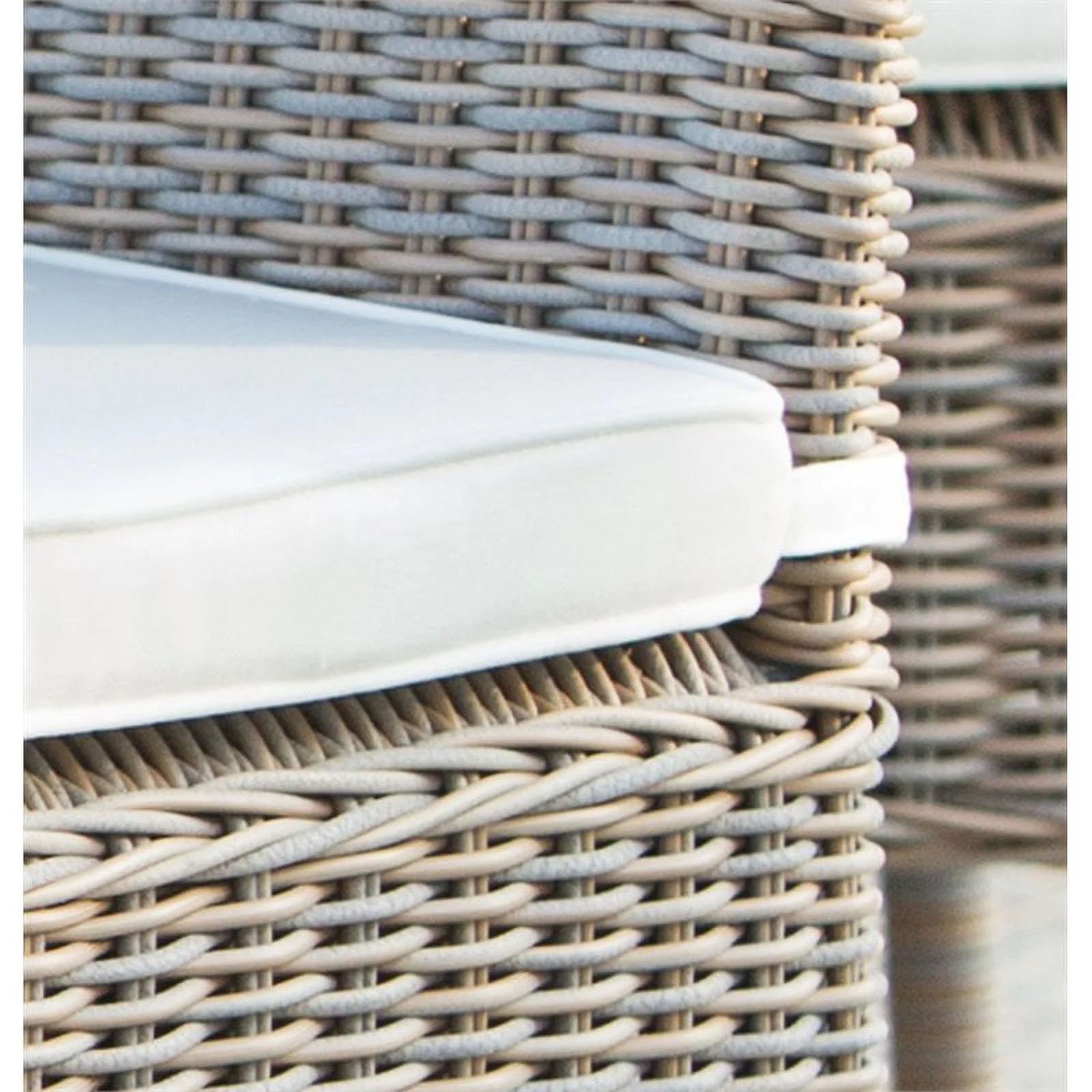 Padma's Plantation Nico Aluminum Patio Cushion Chair in Kubu Gray