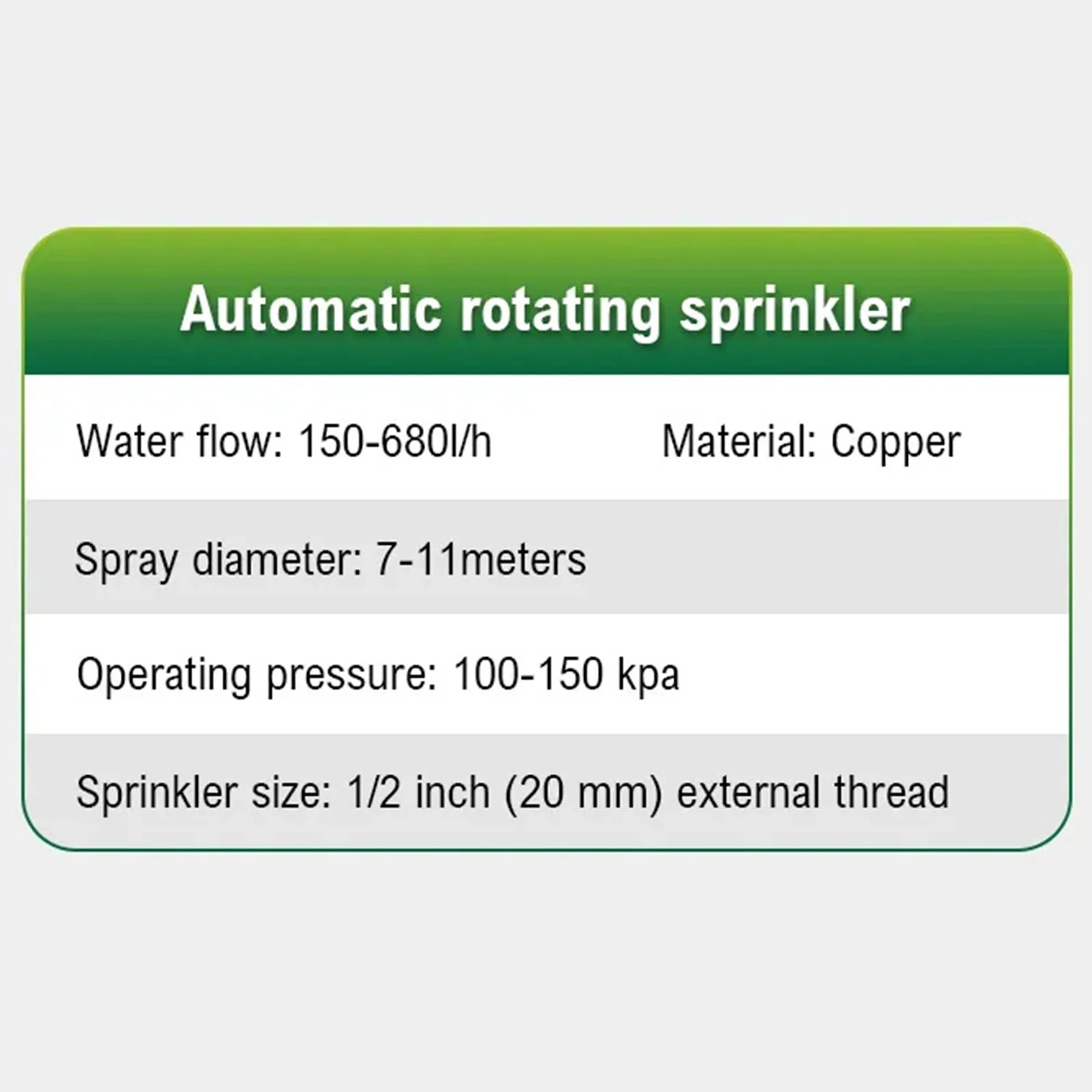 GuLuBin Kitchen Sink Faucet Replacement Parts Universal Automatic Rotating Sprinkler Copper 2 Pronged 4 Prong Nozzle 4 Points Automatic Rotating Watering Device Garden Irrigation Water