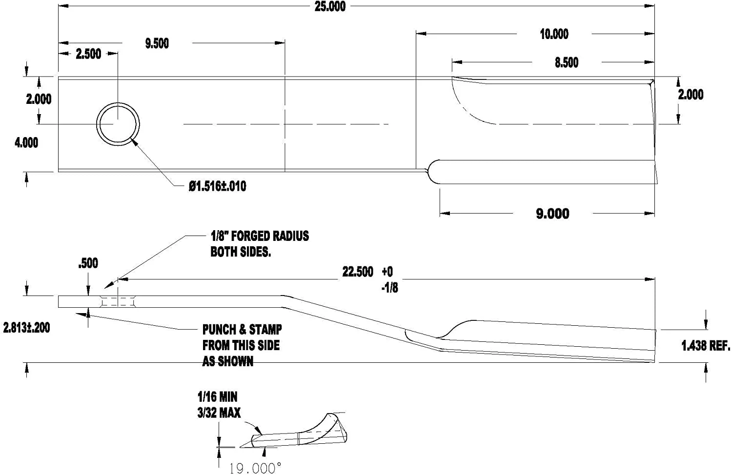 Replacement Land Pride Rotary Cutter Blades – Part Number 820-112C, Rancher Supply Lawn Mower Blades and Compatible Rotary Replacement Blades for Brush Mowers (2 Blade Set)