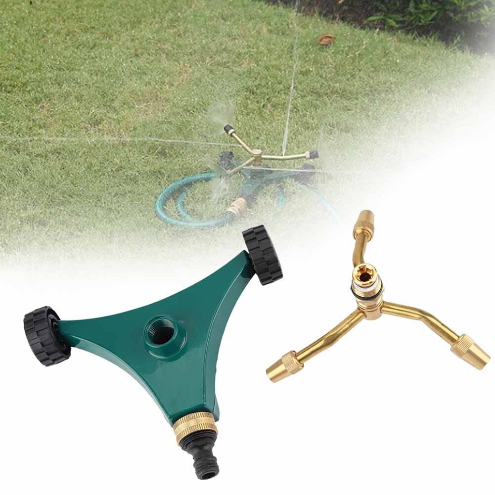 Heaveant Garden Sprinkler, Three Arms Lawn Sprinkler Rotating Garden Cooling Yard Watering Irrigation Tool