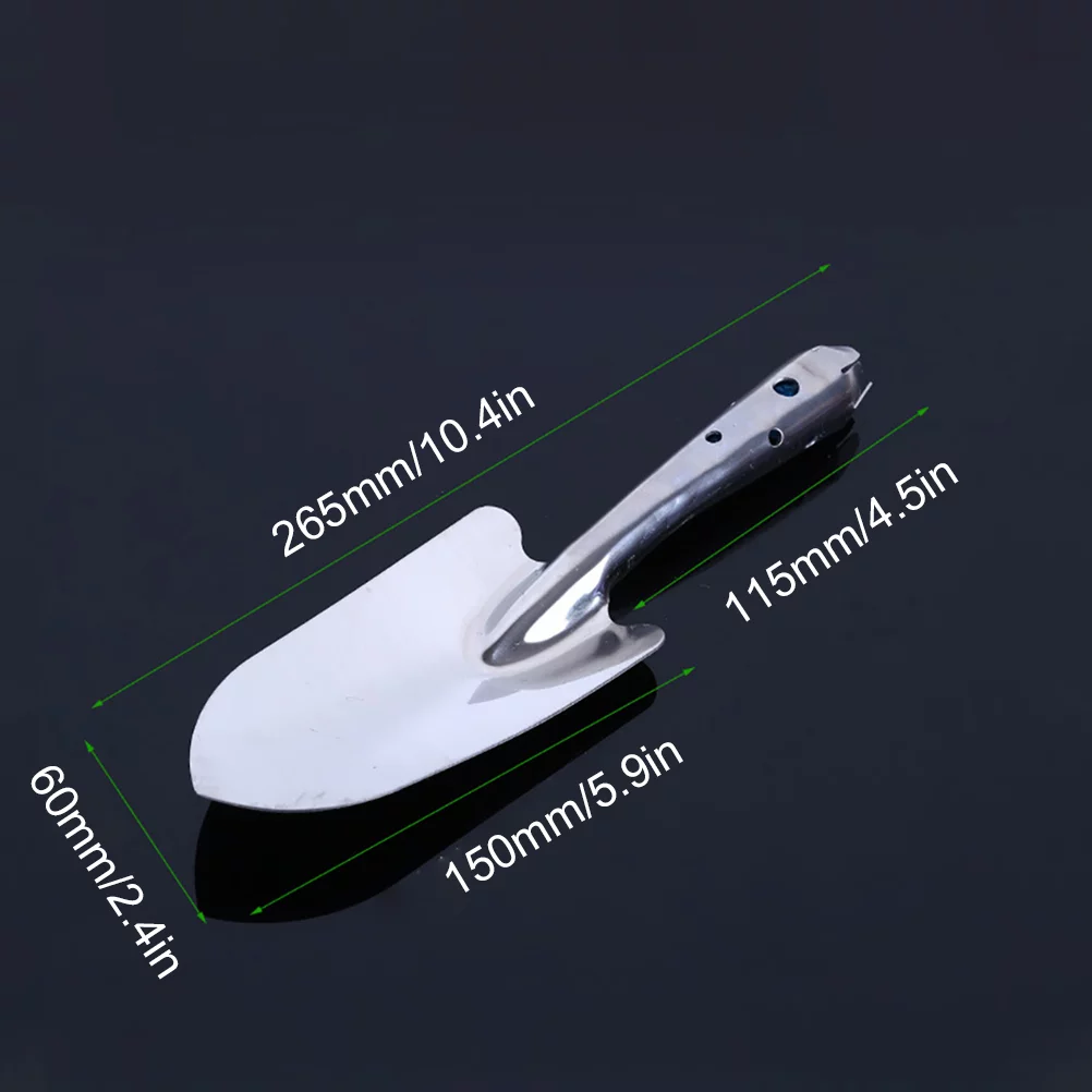 Stainless Steel Garden Shovel Stainless Steel Garden Trowel Potting Soil Scoop Hand Shovel Tool Soil Diggers for Gardening Planting Seedlings