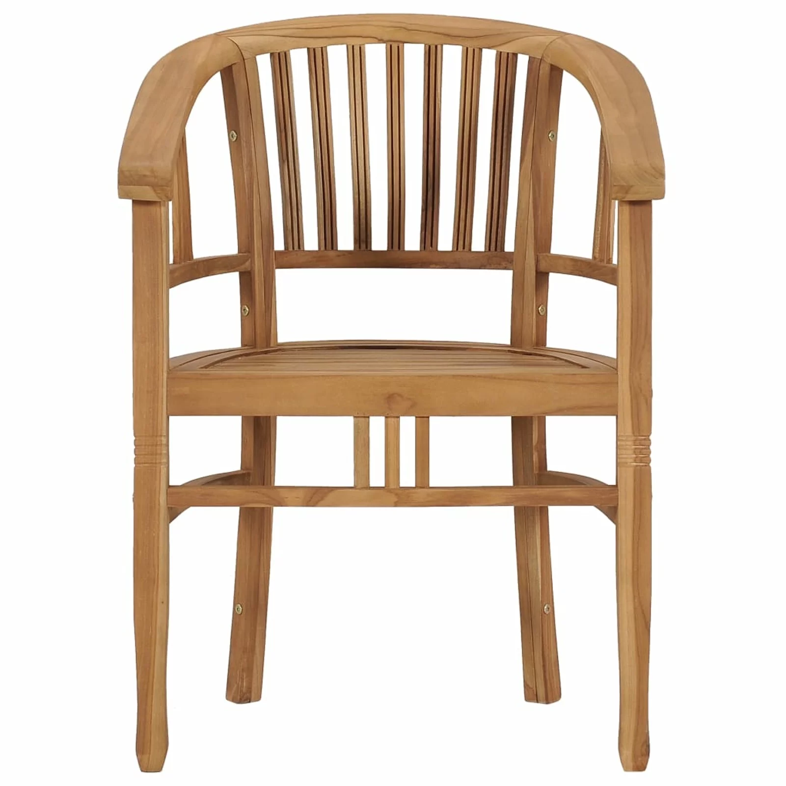 Dcenta Patio Chairs 2 pcs Solid Teak Wood