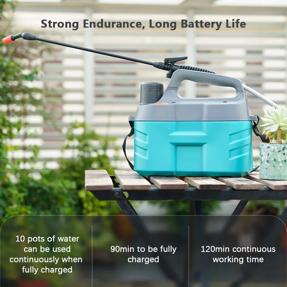 walmeck 5L Electric Sprayer Garden Sprayer Pump Sprayer with 2200mAh Rechargeable Battery Mister USB Automatic Watering Can