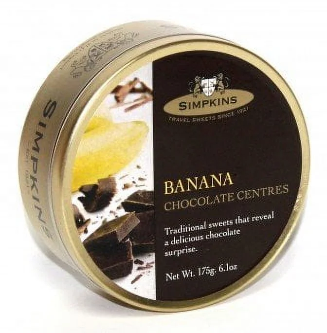 Travel Banana Chocolate Center - 6.1Oz - 6 Pack