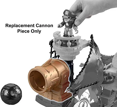 te Pirate Ship Playset DHH61 ~ Includes 1 Gold Cannon Replacement Piece