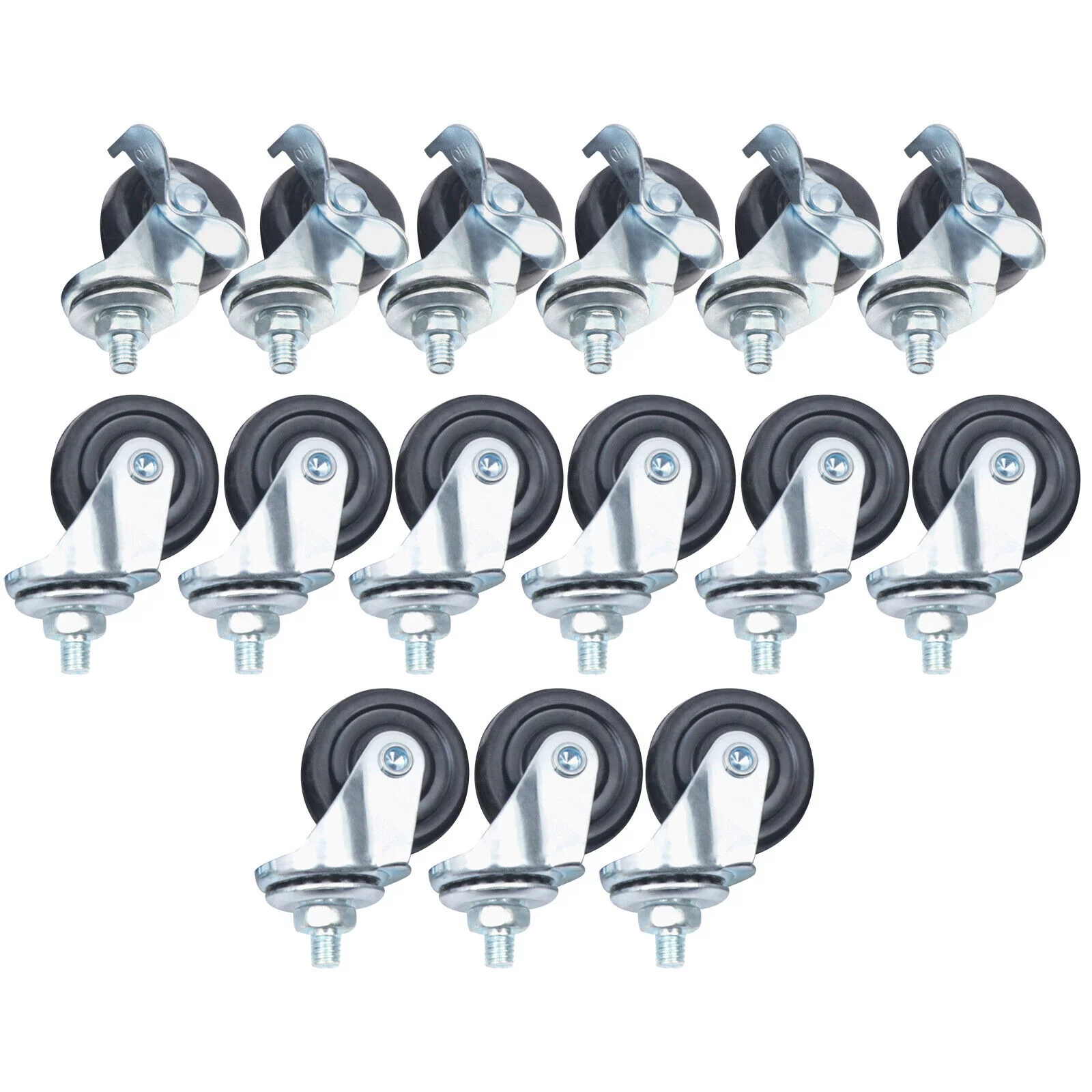 Miumaeov 3Pcs Flower Pot Tray Heavy Duty Plant Dolly Planter Mover Stand Round Plate with Wheels