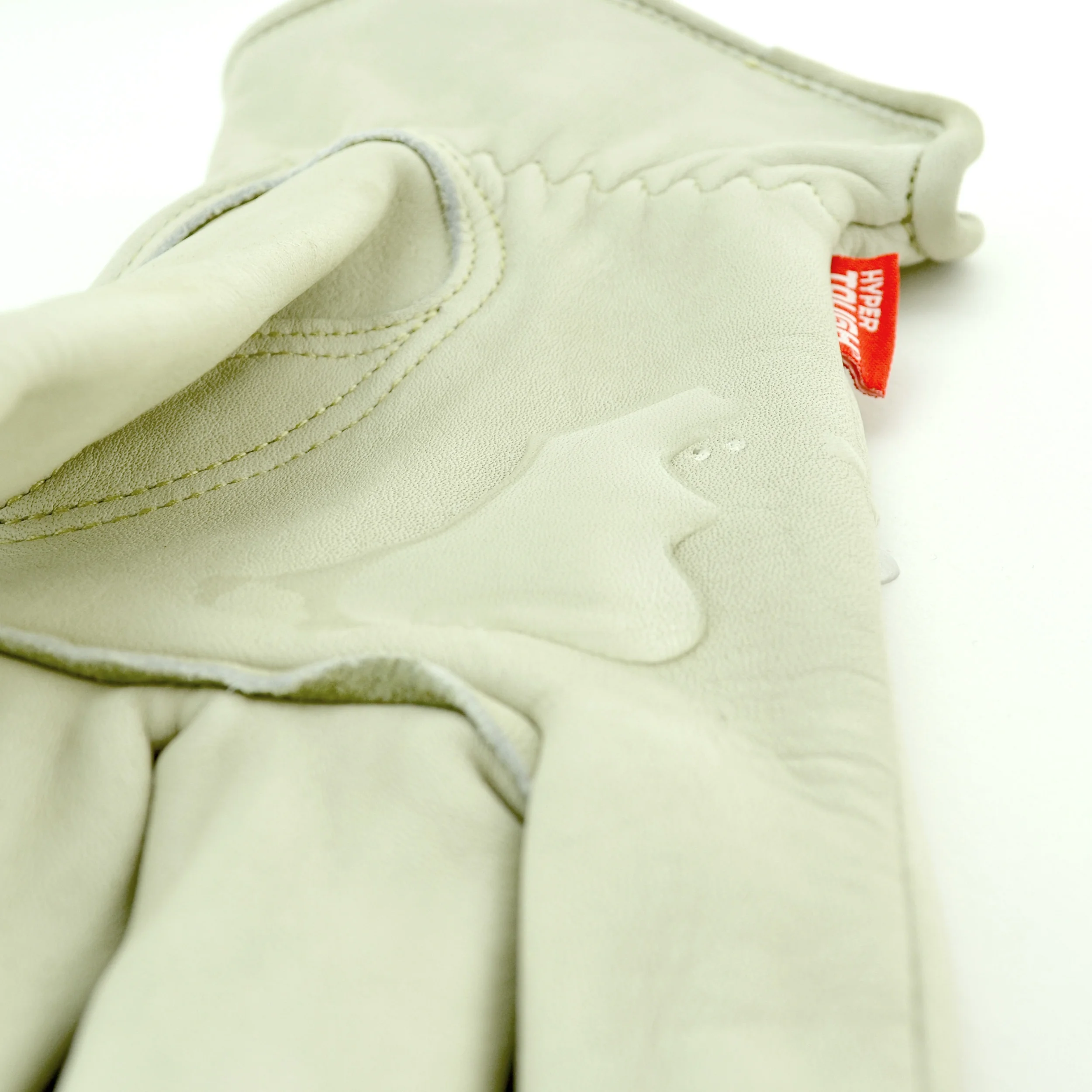 Hyper Tough Premium Cowhide Safety Workwear Leather Gloves; Water Resistant, Large