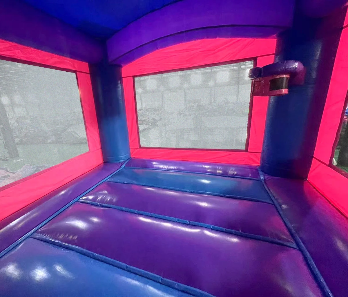 Pogo Bounce House Crossover Bounce House with Slide, Deluxe Pink, No Blower