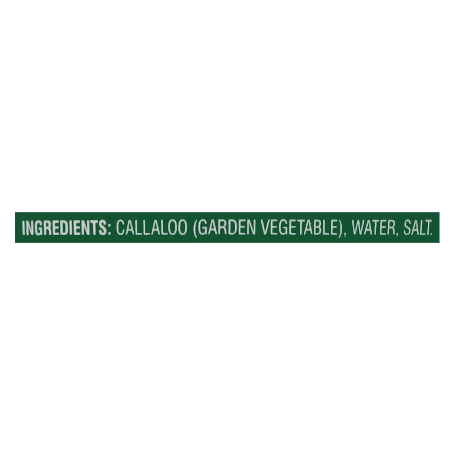 Grace Callaloo in Salt Water, 18 oz Can