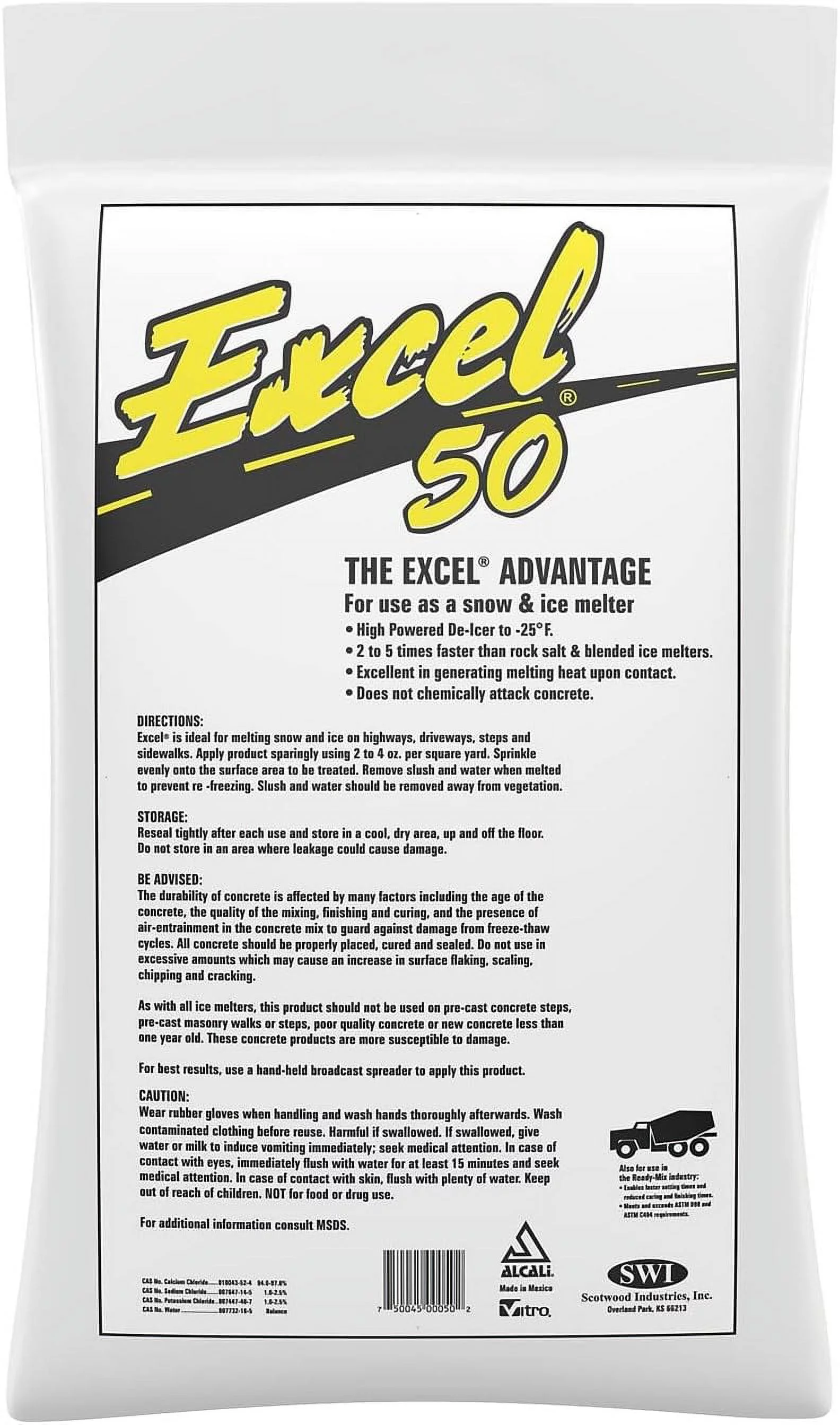 Calcium Chloride Ice Melt, 50 Lb.