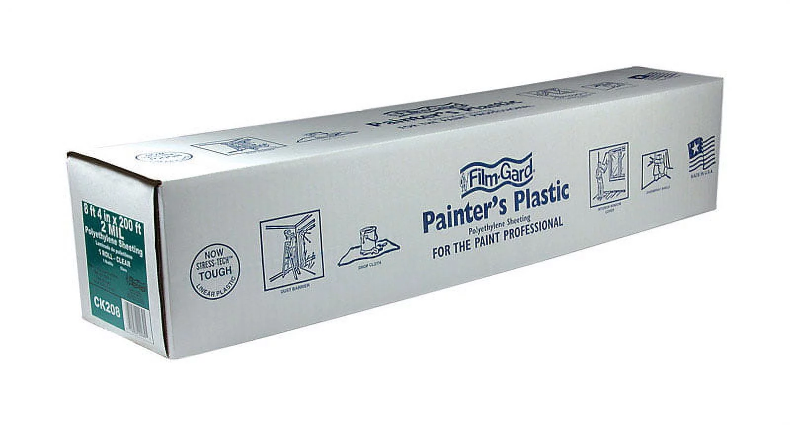 Film-gard 8.33' X 200' Clear Painter's Plastic Sheeting, 2 Mil