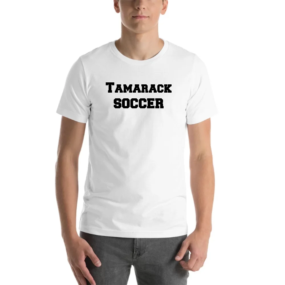 L Tamarack Soccer Short Sleeve Cotton T-Shirt By Undefined Gifts
