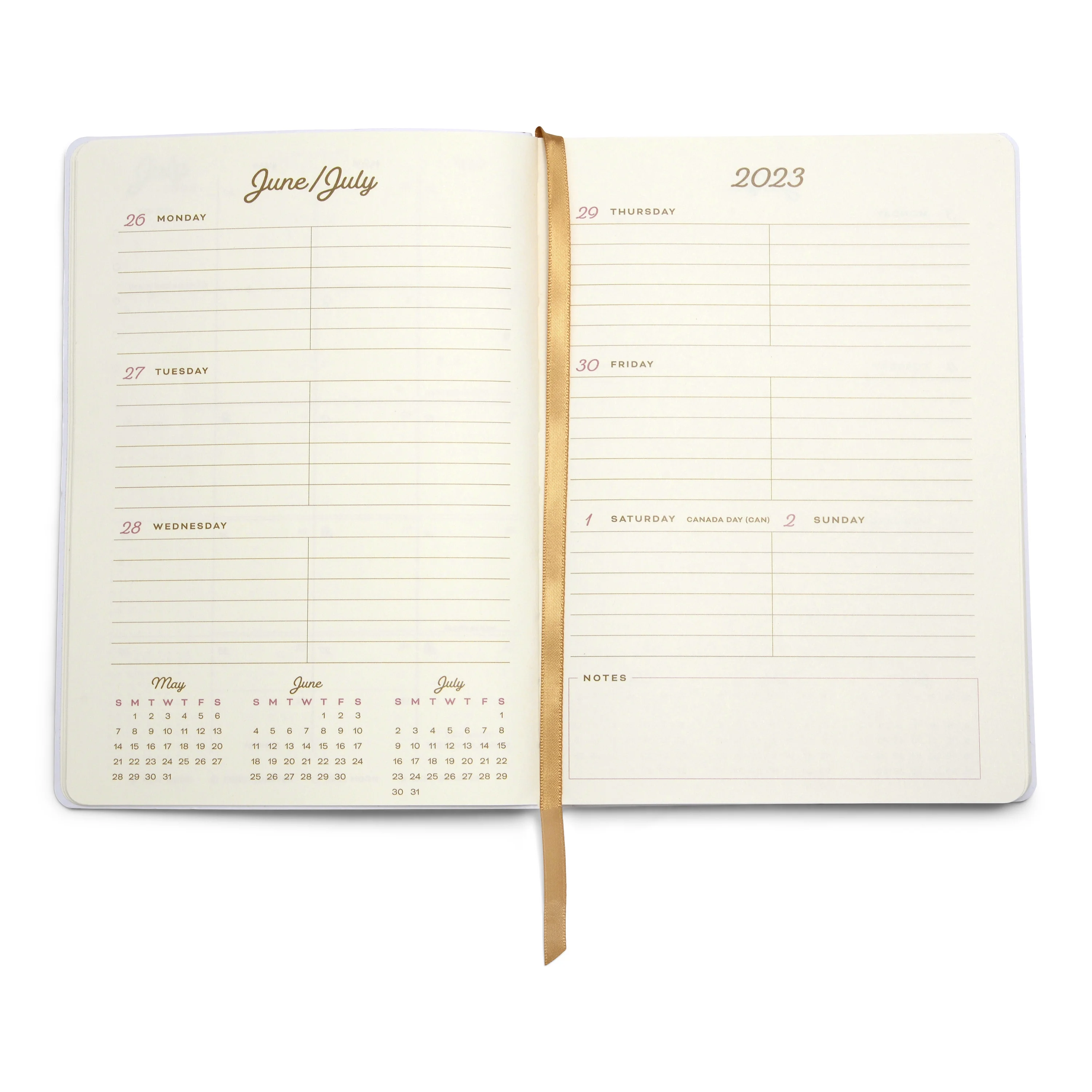 Think Ink Suede  Monthly Weekly Planner, Making Plans, July 2023– July 2024