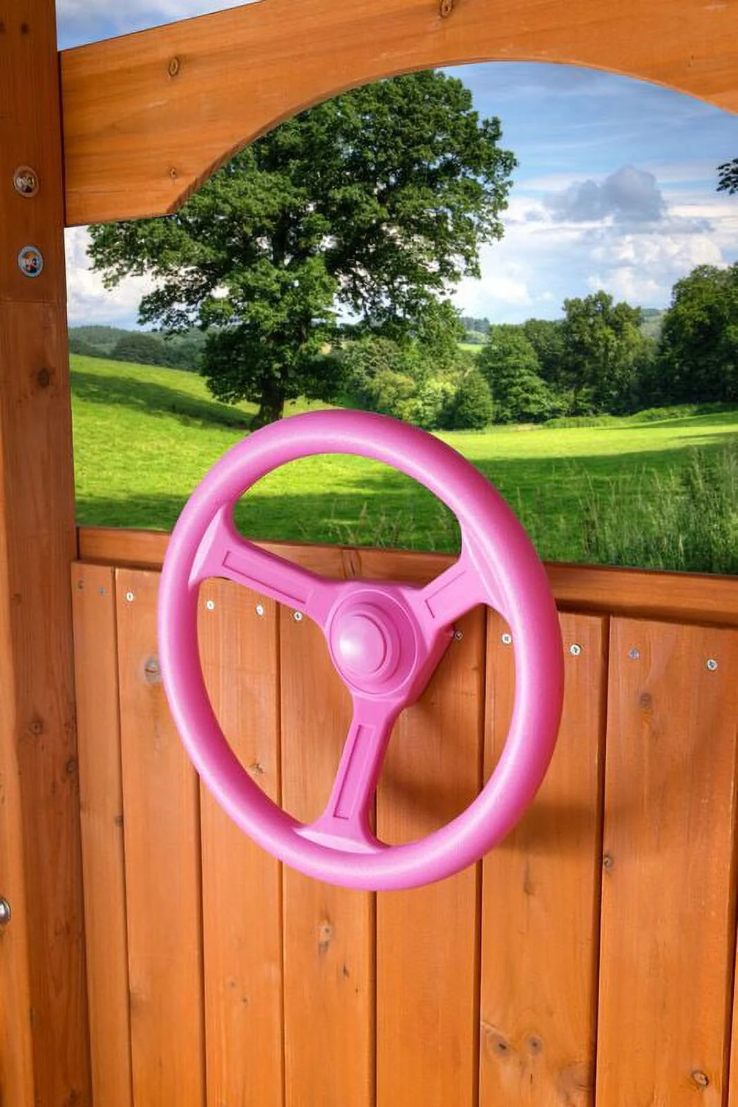 Creative Cedar Designs Purple Plastic Playset Steering Wheel
