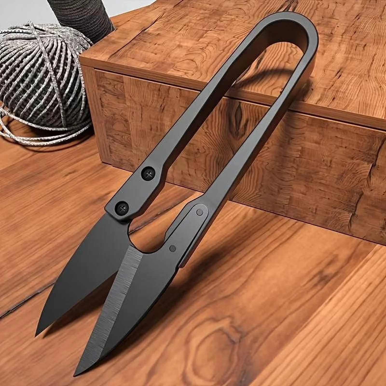 U-shaped Sharp Scissors For Gardening And Trimming-Black