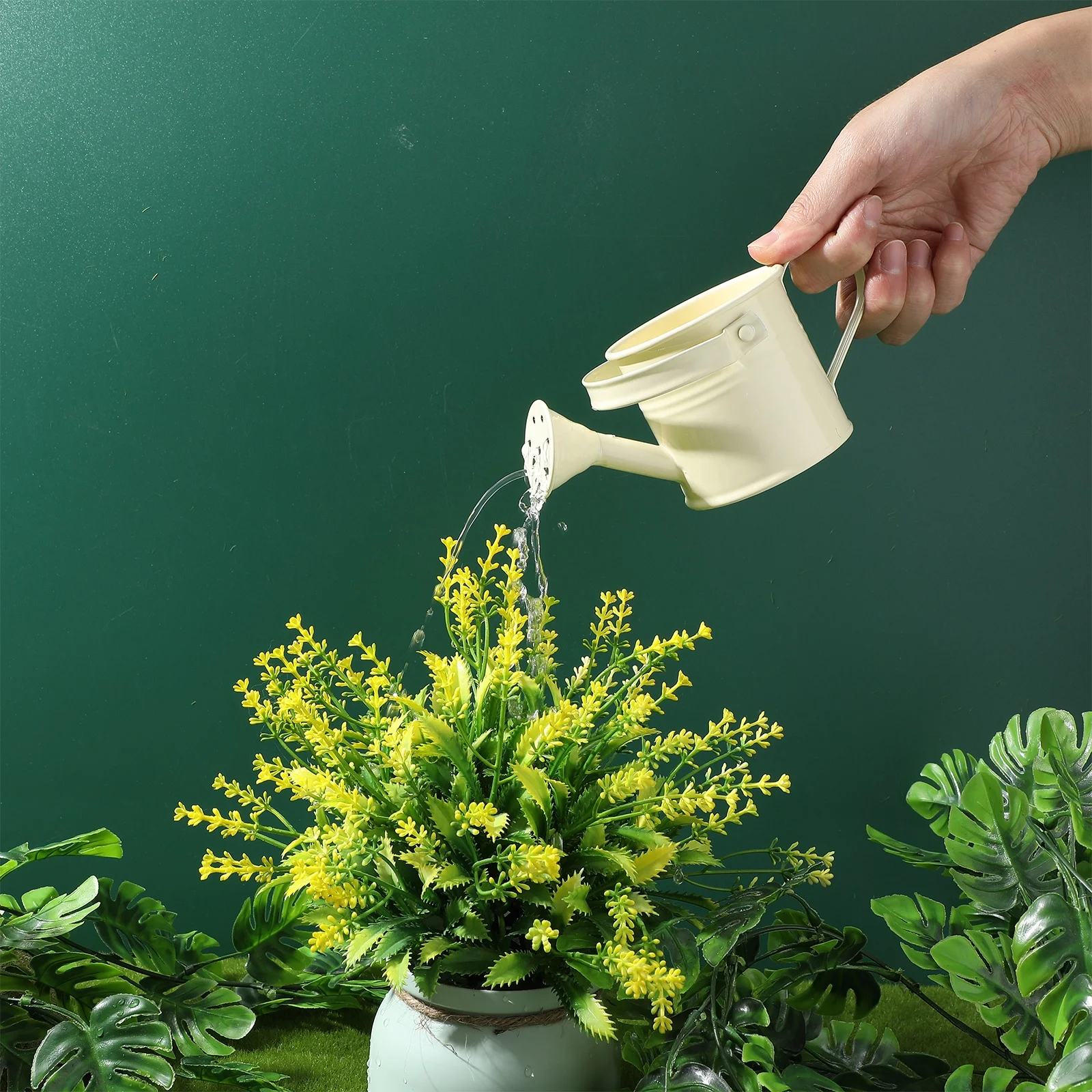 Gardening Tools Watering Pot Flower Can Household Metal Small Child Iron Wooden