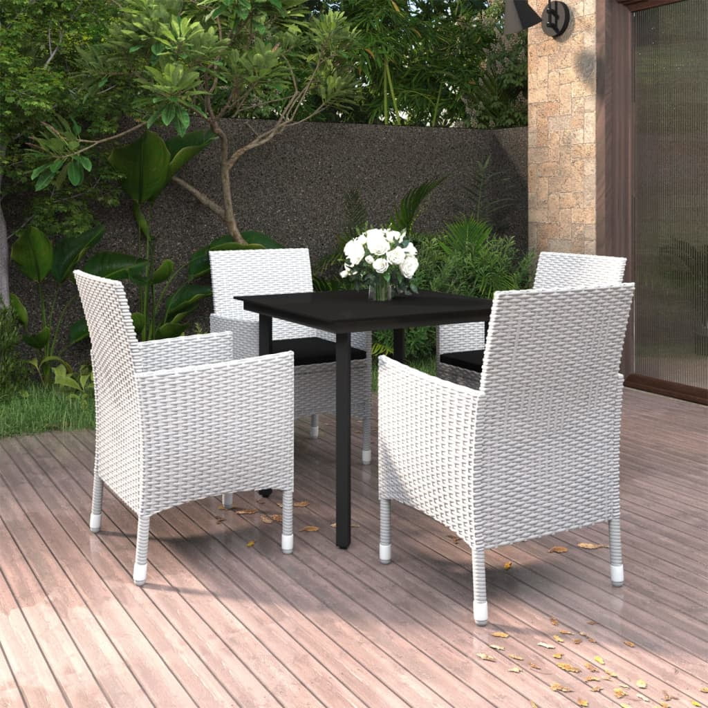 Andoer parcel,Furniture Set Patio Set Table And Patio Table With Cushions 3099698 5 Piece Poly Rattan And Set Lawn Balcony Table Vidaxl Chairs Kitchen Party 0105015a Shcushan And Chair Seat