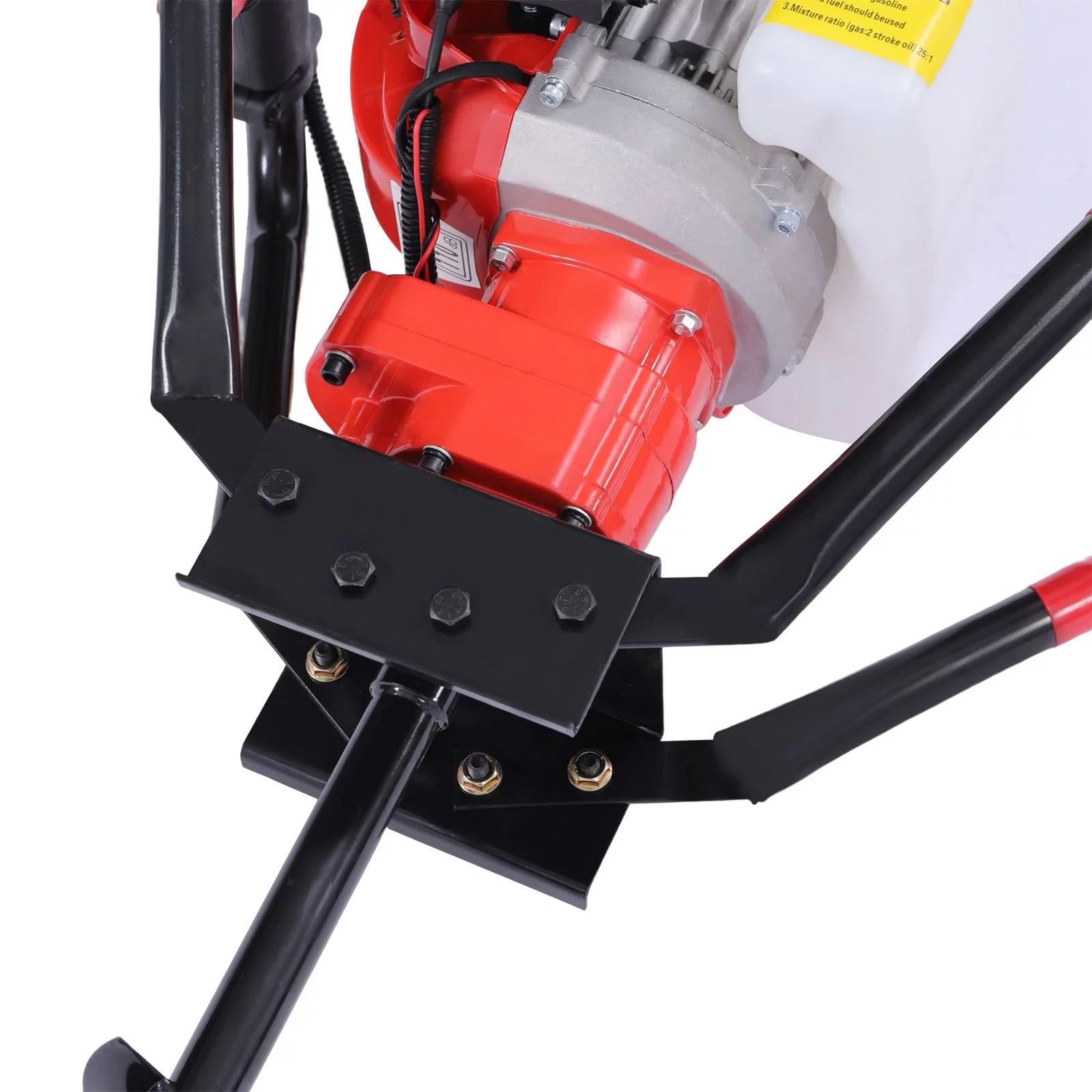 Wuzstar 43cc 1.7HP Gas Powered Post Hole Digger Earth Digger with Earth Auger Drill Bit 8+10+12 Inch