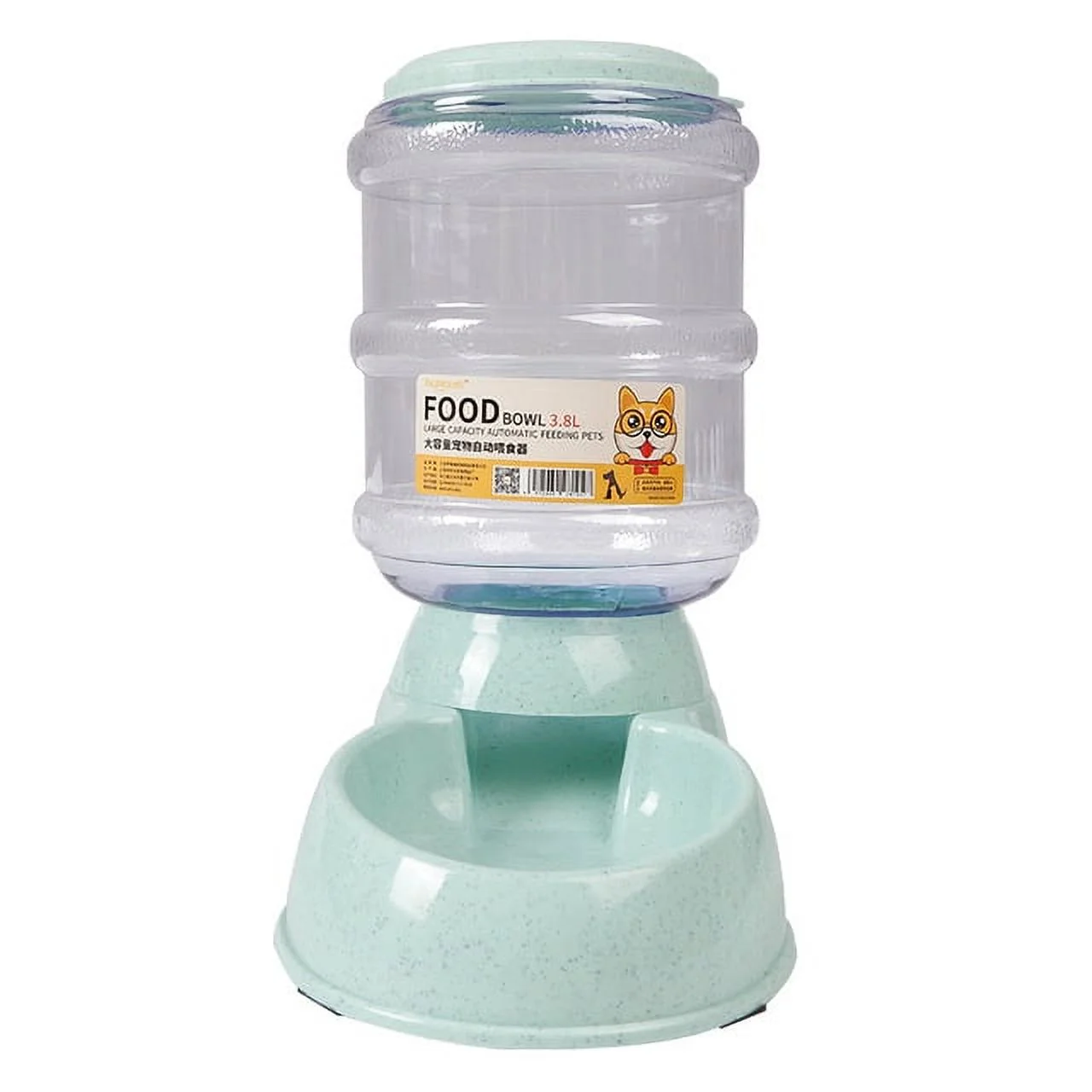 3.8L Gravity Pet Water Dispenser Cat Automatic Feeder Plastic Dog Bottle Water Fountain Food Water Dispenser Cats Feeding Bowl