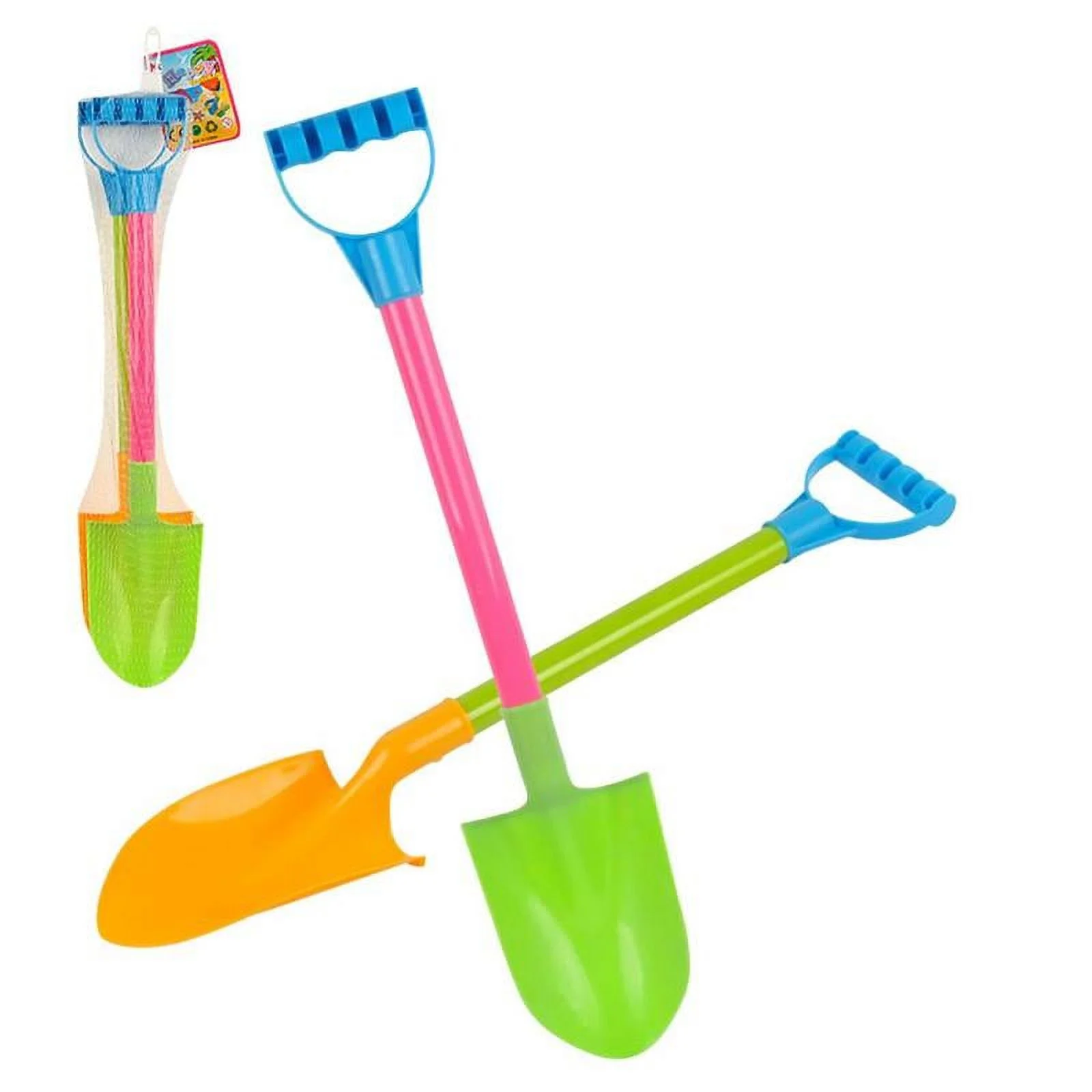 Childrens Mini Sand Spade Tools Beach Sandpit Holiday Toy Pack of 2 Pcs