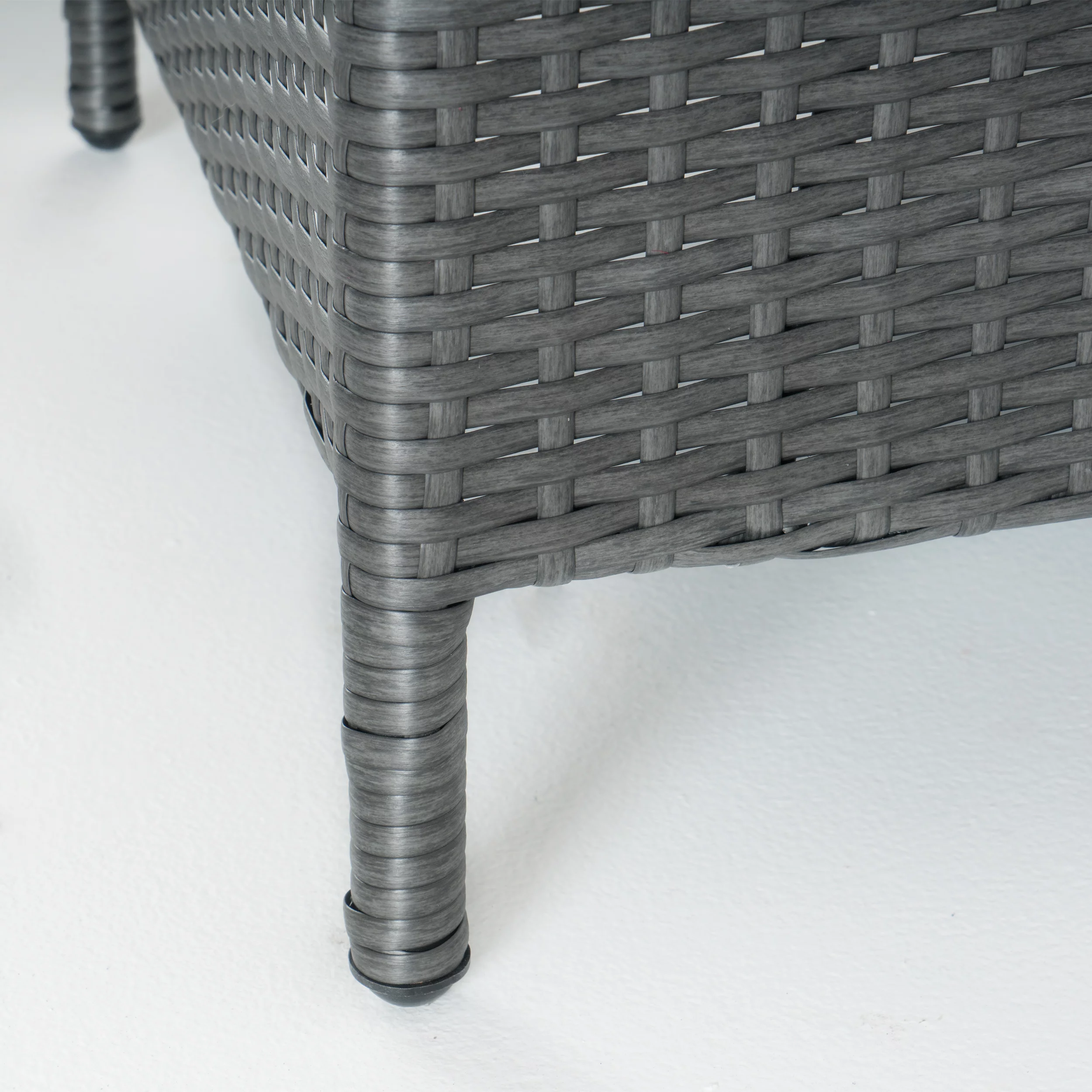 GDF Studio New Horizon Outdoor 10 Piece Wicker Sofa Set, White and Grey