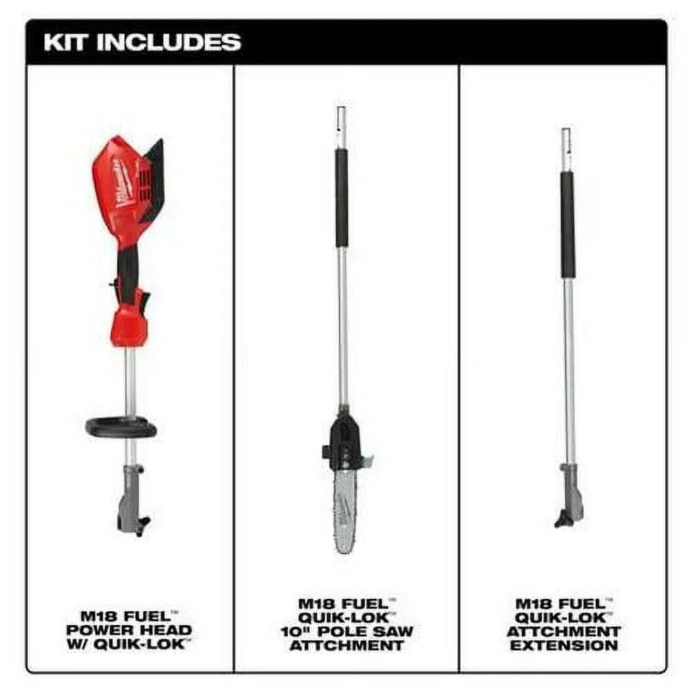 M18 FUEL 10 in. Pole Saw with QUIK-LOK Attachment Capability (Tool Only)