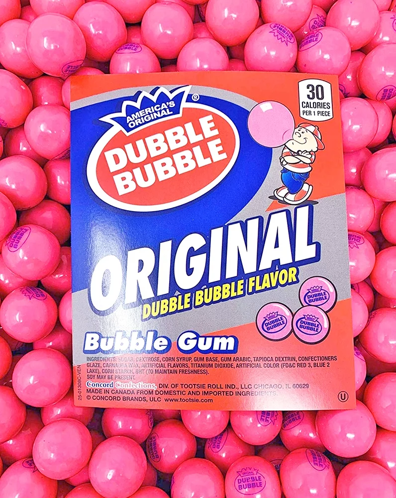 Original 1928 Dubble Bubble Classic Pink Gumballs | 1