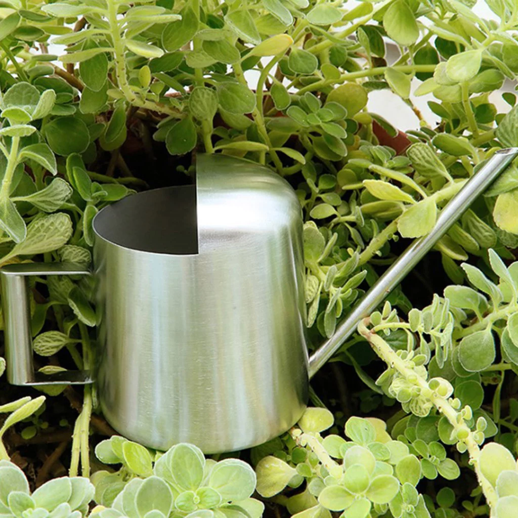Home & Outdoor Use Decoration Outdoor Pot Steel Long Indoors Small Stainless Solid Can Watering Spout Patio & Garden