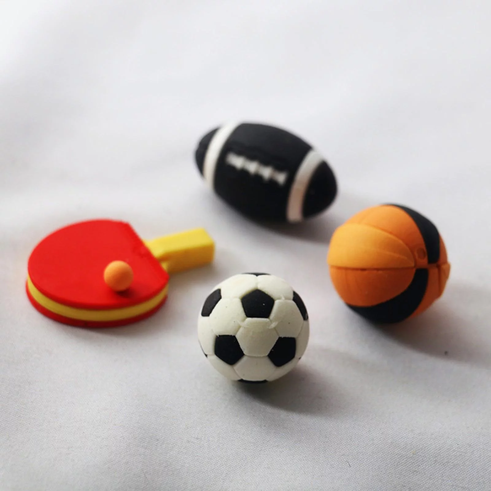 Mini 1/12 Dollhouse Soccer Doll House Decoration Pretend toy Playground Balls Basketball Rugby for Kids girls and boys Children