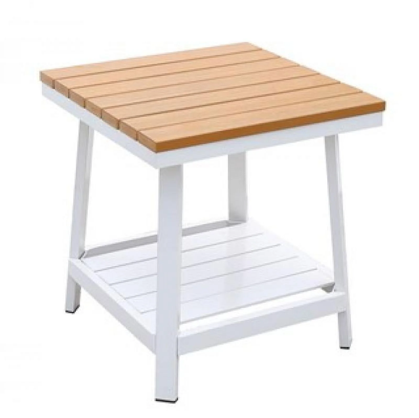 Plank & Aluminum Frame Patio Set w/Coffee Table Furniture of America Anishan