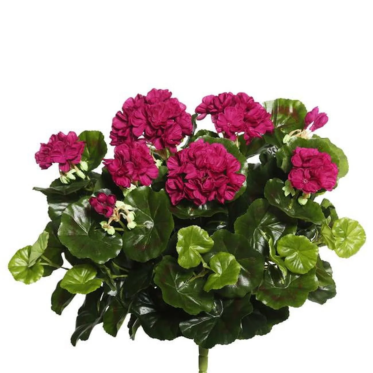 Purple Geranium X12 Floral Bush - 17.5 in.