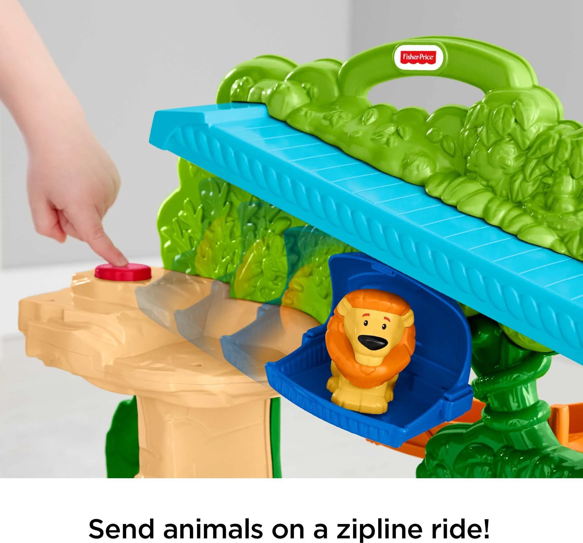 Fisher-Price Little People Animal Playset with Lights & Sounds, Share & Care Safari, Toddler Toy