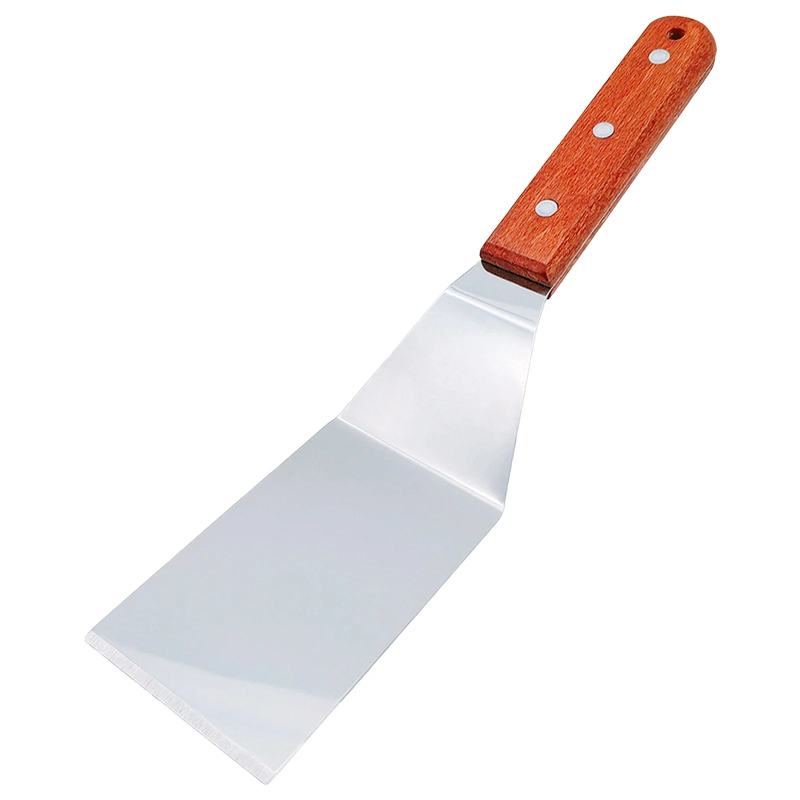 Stainless Steel Frying Shovel Pizza Shovel Steak Frying Shovel Hand Grasping Pie Shovel Wooden Handle Cooking Shovel Barbecue Shovel Utility Tool