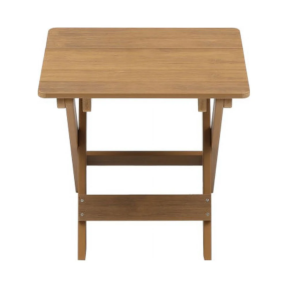 DremFaryoyo HIPS Foldable Small Table and Chair Set with 2 Chairs and Rectangular Table White