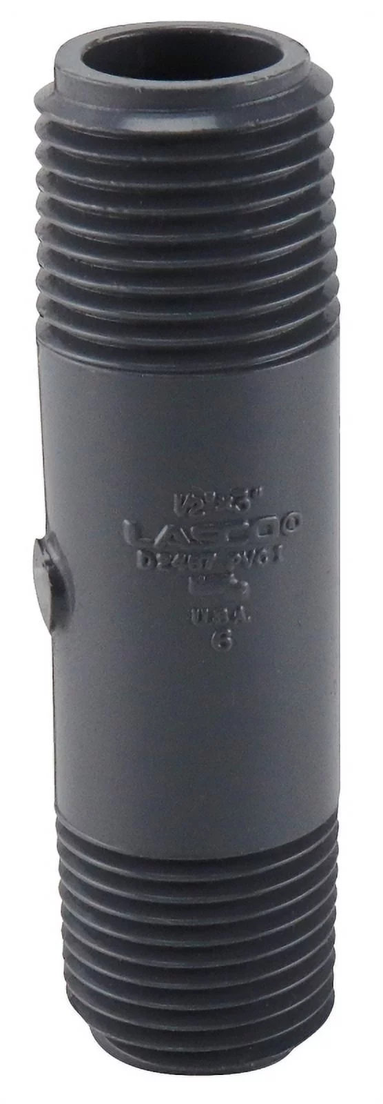 LASCO 205030BC Pipe Nipple, 1/2 in, IPS, PVC, SCH 80 Schedule, 3 in L