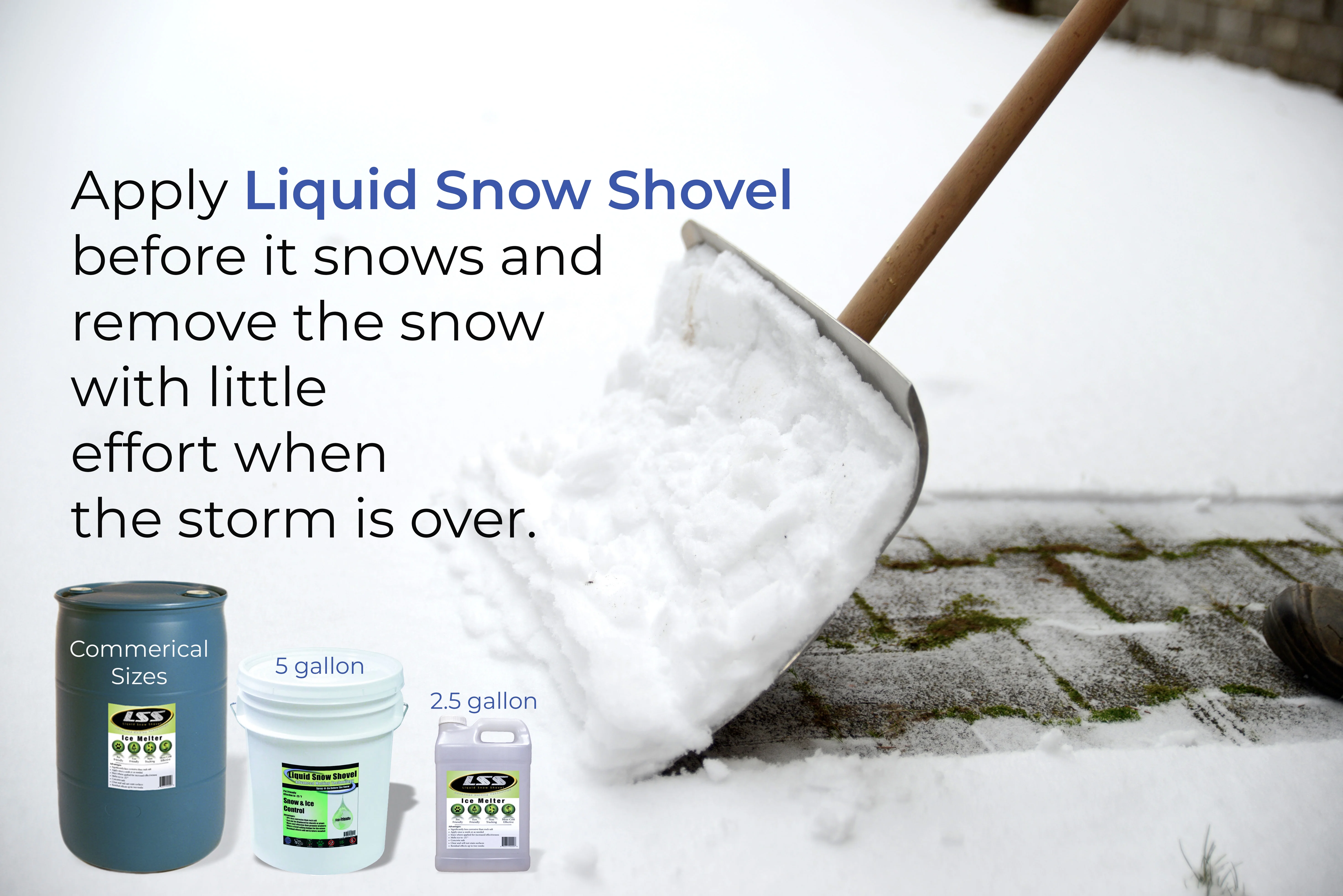 Liquid Snow Shovel 5 Gallon Pail