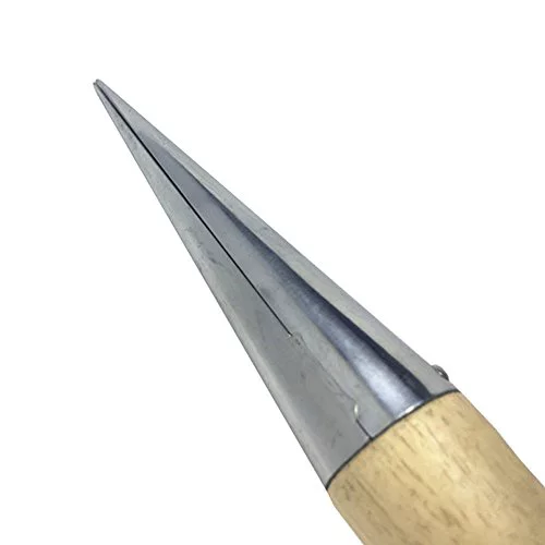 Novo Stainless Steel Hole-Dig Tool, 11-Inch Wood handle