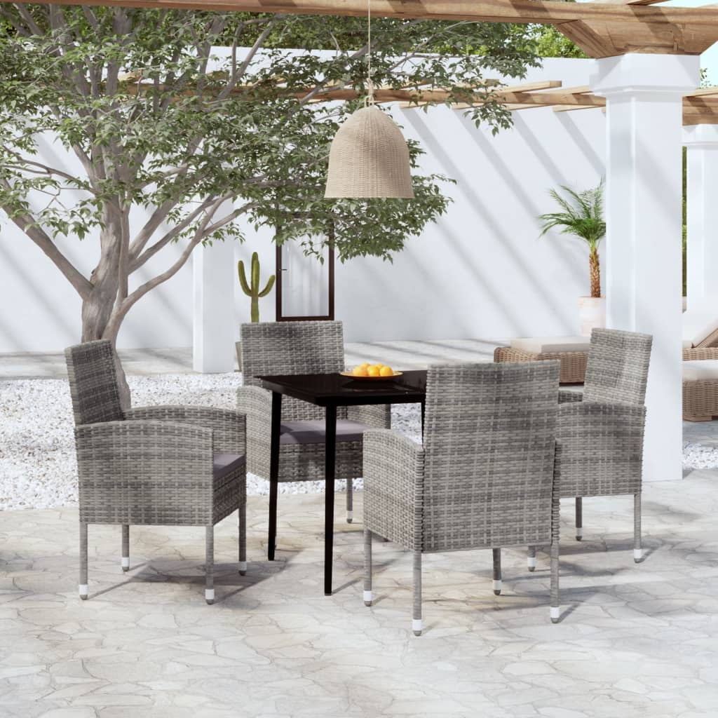 Irfora parcel,SetTable And Patio Set 5 Piece Set Patio Vidaxl 0121058c Barash PieceLawnLawn Balcony And Chair Seat Balcony Dinner Table Chairs - 3099626 Shcushan
